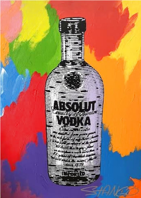 Untitled (Absolut)  Painting 30x23 Original Painting by John Stango