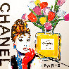 Audrey Hepburn Chanel Bottle 2018 32x32 Original Painting by John Stango - 0