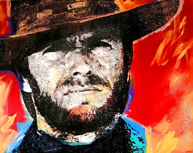 Clint 1996 42x52 - Huge Original Painting - John Stango