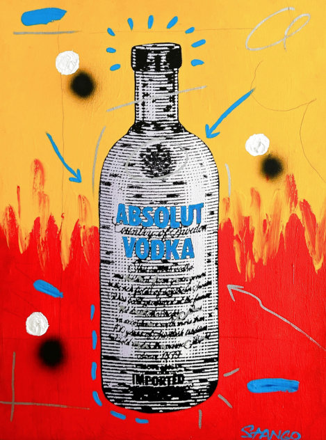Untitled Painting (Absolut) 30x23 Original Painting by John Stango