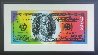 Benjamin Franklin 100 Dollar Bill 18x41 Original Painting by John Stango - 1