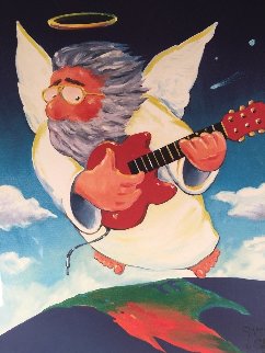 Jerry Angel Unplugged - Jerry Garcia 2002 HS Limited Edition Print - Stanley Mouse Jerry Angel Unplugged - Jerry Garcia 2002 HS Limited Edition Print - Stanley Mouse