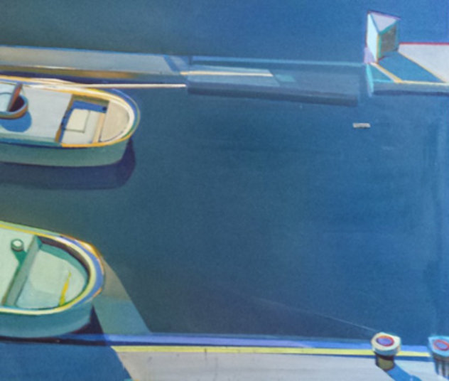 Sunshine Boats - Both Departing 1995  44x49 Original Painting by Raimonds Staprans