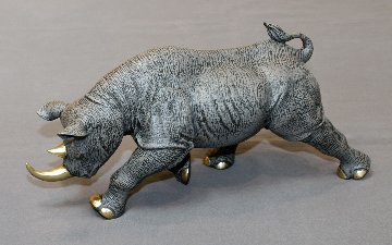 Black Rhinoceros Bronze Sculpture 2016 17 in Sculpture - Barry Stein Black Rhinoceros Bronze Sculpture 2016 17 in Sculpture - Barry Stein
