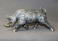 Black Rhinoceros Bronze Sculpture 2016 17 in Sculpture by Barry Stein - 2