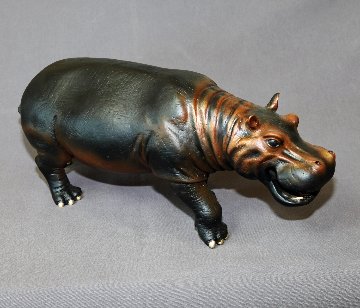 Hippopotamus  Bronze   Sculpture 2016 16 in Sculpture - Barry Stein
