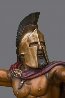 Bronze Spartan Warrior King Leonidas Prepare For Glory Sculpture 2016 26 in Sculpture by Barry Stein - 1