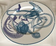 Vortex Engraving Charger Ceramic Plate #1-#12   2000 Limited Edition Print by Frank Stella - 0