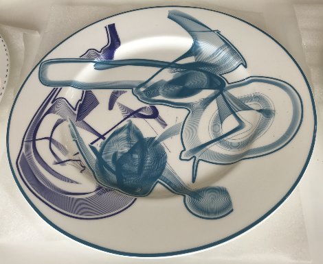 Vortex Engraving Charger Ceramic Plate #1-#12   2000 -Set of 12 Limited Edition Print - Frank Stella