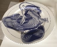 Vortex Engraving Charger Ceramic Plate #1-#12   2000 Limited Edition Print by Frank Stella - 3