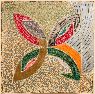 Polar Coordinates VII 1980 Unique Embellished Works on Paper (not prints) - Frank Stella Polar Coordinates VII 1980 Unique Embellished Works on Paper (not prints) - Frank Stella