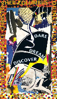 Dare Dream Discover Poster 1991 HS Limited Edition Print by Frank Stella - 0 Dare Dream Discover Poster 1991 HS Limited Edition Print by Frank Stella - 0