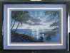 Dolphin Sunrise 2003 33x43 Original Painting by Steven Powers - 1