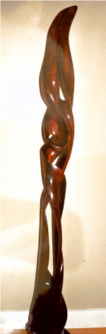 Flames of Life Wood Sculpture 1998 78 in Huge - Life Size Sculpture - Steve Turnbull