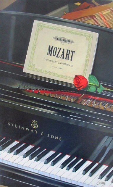My Mozart 2010 30x18 Original Painting by Thomas Stiltz