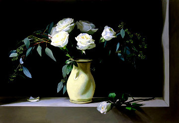 White Grace 2017 32x46 Original Painting - Thomas Stiltz White Grace 2017 32x46 Original Painting - Thomas Stiltz