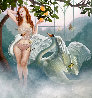 Leda and Her Flock 2022 Limited Edition Print by Melanie Stimmell - 0
