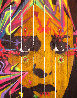 Untitled #6 (Face With Colors) 45x31 Huge Original Painting by  Stinkfish - 0