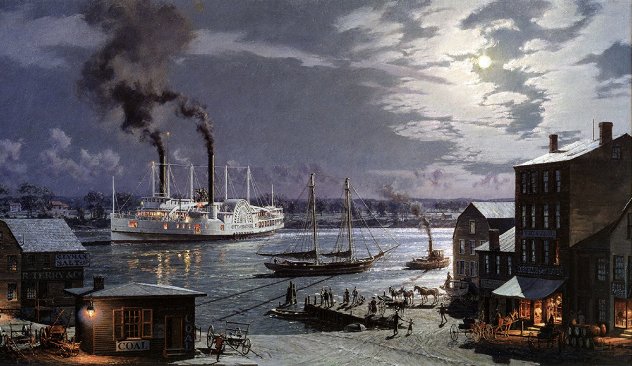 Hartford: City of Hartford - Arriving in 1870  1993 Limited Edition Print by John Stobart
