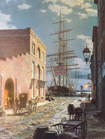 Charleston: Prioleau Street in 1870 Limited Edition Print - John Stobart