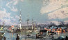 Mystic Seaport C. Morgan Chubbs Wharf Remarqued Limited Edition Print by John Stobart - 0