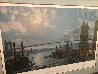 Cincinnati-Moonlight on the Ohio From the Public Landing AP 1880 Limited Edition Print by John Stobart - 3