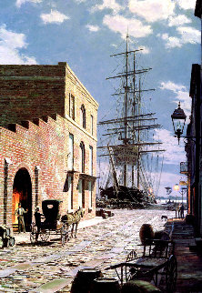 Charleston: Priolean Street in 1870 Limited Edition Print - John Stobart Charleston: Priolean Street in 1870 Limited Edition Print - John Stobart