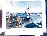 Marblehead Appleton's Wharf in 1850, 1987 - Massachusets Limited Edition Print by John Stobart - 1