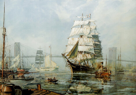 New York Henry Hyde Ship 1886 Limited Edition Print - John Stobart