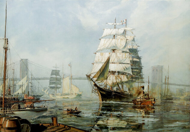 New York Henry Hyde Ship 1886 Limited Edition Print by John Stobart