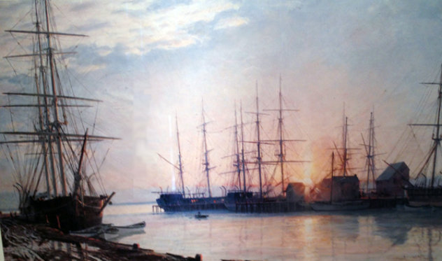 Sunrise Over Nantucket in 1835  1987 Limited Edition Print by John Stobart