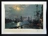 London Moonlight Over the Lower Pool  1897 - England Limited Edition Print by John Stobart - 1