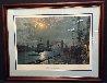 London Moonlight Over the Lower Pool  1897 - England Limited Edition Print by John Stobart - 2