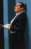Butler's in Love - Postcard Blue Trompe L'Oeil 2014 27x23 Original Painting by Mark Stock - 2