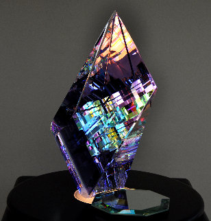 Small Purple Aerial Unique Glass Sculpture 2009 11 in Sculpture - Jack Storms Small Purple Aerial Unique Glass Sculpture 2009 11 in Sculpture - Jack Storms