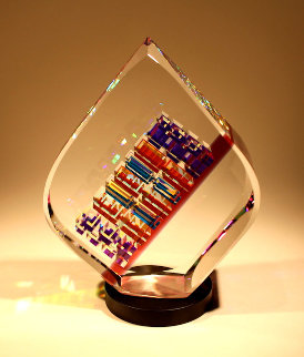 Medium Red Tierdrop Glass Sculpture 2019 12 in Sculpture - Jack Storms Medium Red Tierdrop Glass Sculpture 2019 12 in Sculpture - Jack Storms