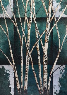 Color of Winter on wood 52x38 Original Painting by Rolinda Stotts