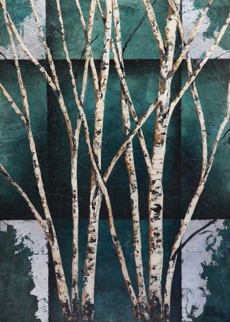 Color of Winter on Wood 52x38 - Huge Original Painting - Rolinda Stotts