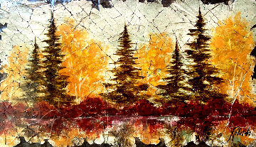 Reflections 19x33 Original Painting by Rolinda Stotts