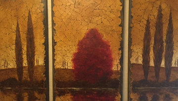Reflections Tryptich 2006 48x78 Huge Original Painting - Rolinda Stotts Reflections Tryptich 2006 48x78 Huge Original Painting - Rolinda Stotts