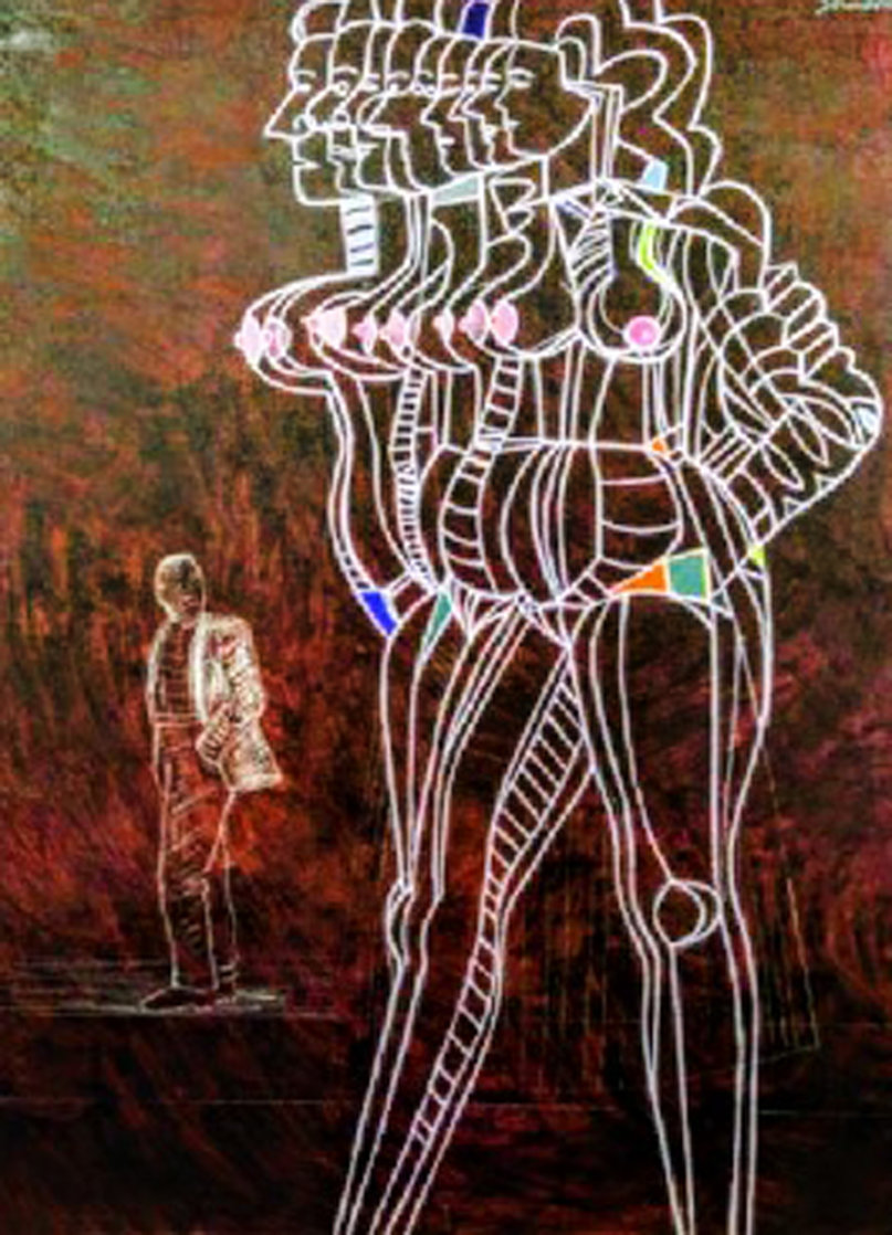 Aphrodite 48x36 Original Painting by James Strombotne Aphrodite 48x36 Original Painting by James Strombotne