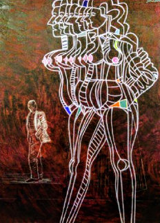 Aphrodite 48x36 Huge Original Painting - James Strombotne Aphrodite 48x36 Huge Original Painting - James Strombotne