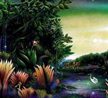 Homage of Henri Rousseau - Tango in the Night 1987 Limited Edition Print - Brett Livingstone Strong Homage of Henri Rousseau - Tango in the Night 1987 Limited Edition Print - Brett Livingstone Strong
