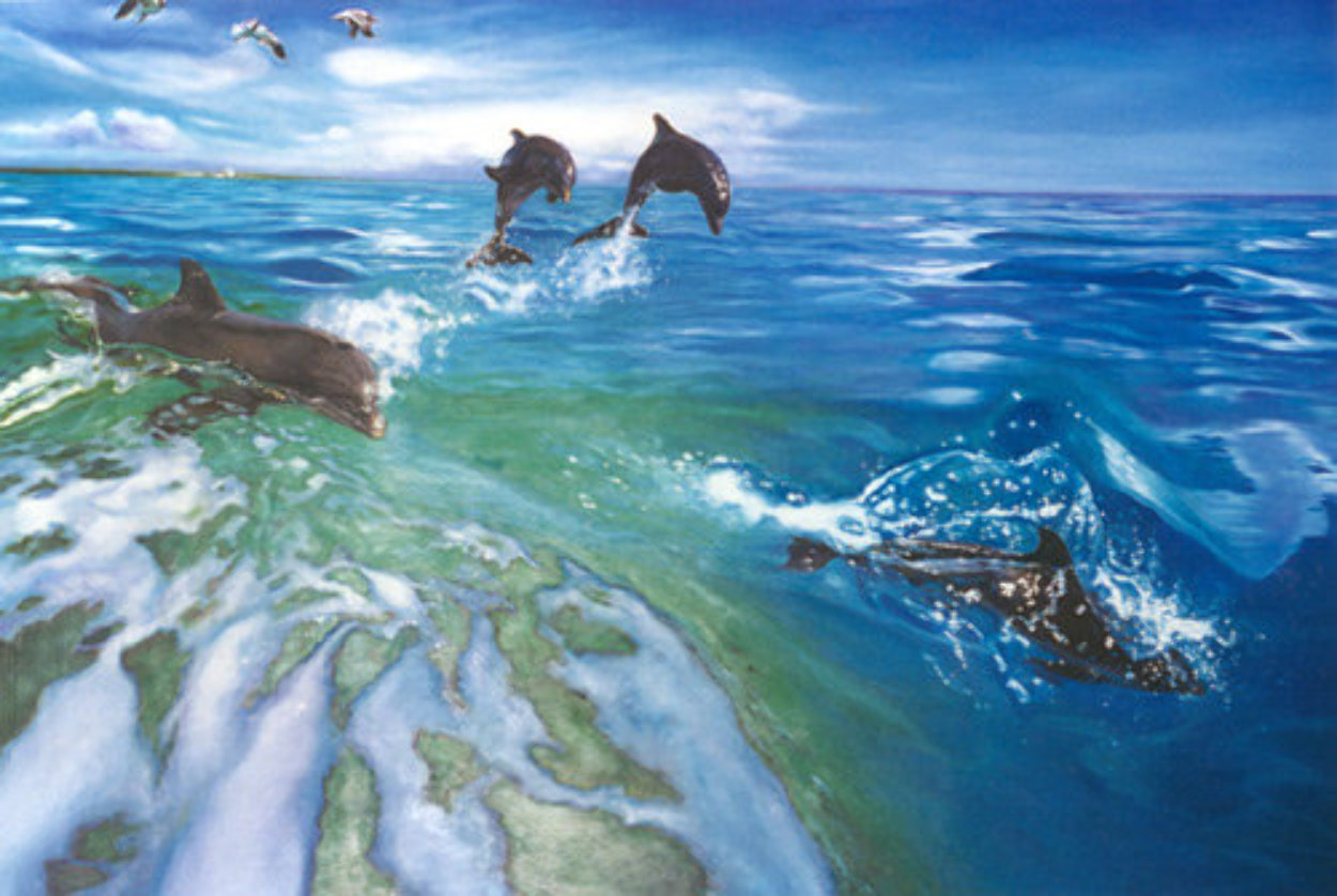 Dolphins 1984 Limited Edition Print by Brett Livingstone Strong Dolphins 1984 Limited Edition Print by Brett Livingstone Strong