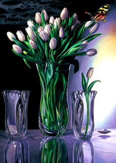 White Tulip 1984 Limited Edition Print - Brett Livingstone Strong White Tulip 1984 Limited Edition Print - Brett Livingstone Strong