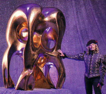 Formation of Life Copper Sculpture 1991 72 in Life Size Sculpture - Brett Livingstone Strong Formation of Life Copper Sculpture 1991 72 in Life Size Sculpture - Brett Livingstone Strong