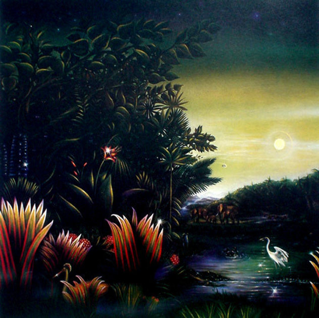 Homage a Henri Rousseau: Tango in the Night 1987 Limited Edition Print by Brett Livingstone Strong