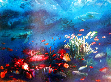 Great Barrier Reef 1996 w Remarque Limited Edition Print - Brett Livingstone Strong