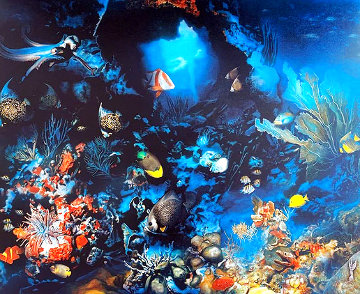 Aquatic Realm AP 1995 Limited Edition Print - Brett Livingstone Strong Aquatic Realm AP 1995 Limited Edition Print - Brett Livingstone Strong