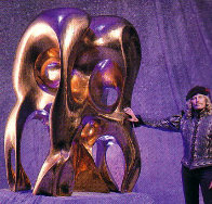 Formation of Life  - Life Size Copper Sculpture 72 in Sculpture by Brett Livingstone Strong - 1